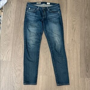 Ag Adriano Goldschmied Women's Skinny Jeans - Dark Blue